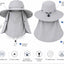 Sombrero sol unisex protección cara cuello jardín deportes