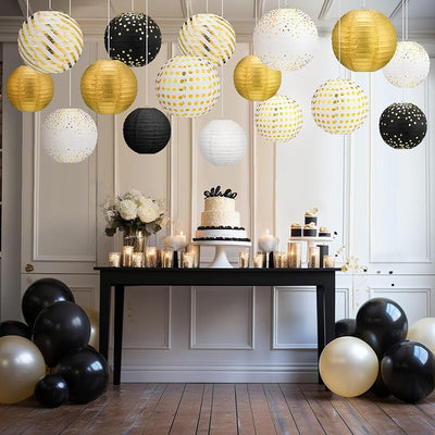 16 Linternas papel tema viajes y Tierra decoración fiesta