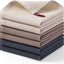 6 Pzas Paños Cocina Algodón Tejido Gofre Beige/Gris/Marrón