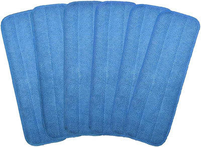 Almohadilla microfibra trapeador 18x6pulg repuesto 6 pzas
