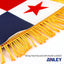 Bandera colgante Panamá 4x6pulg con flecos doble cara