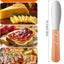 Cuchillo para mantequilla Ouligay de acero inoxidable con mango de madera