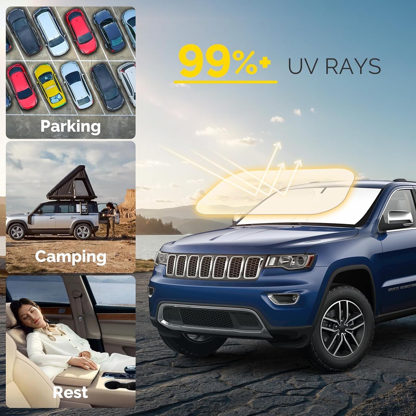 Parasol para parabrisas Jeep Grand Cherokee 2014- plegable