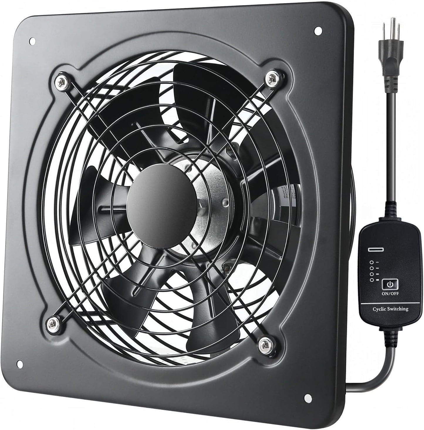 Ventilador pared 12pulg 720CFM alta velocidad sótano