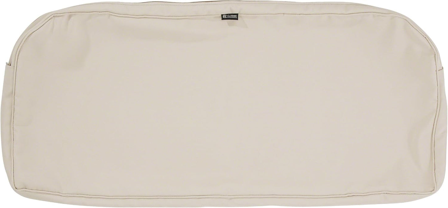 Funda cojín banca patio color beige antiguo