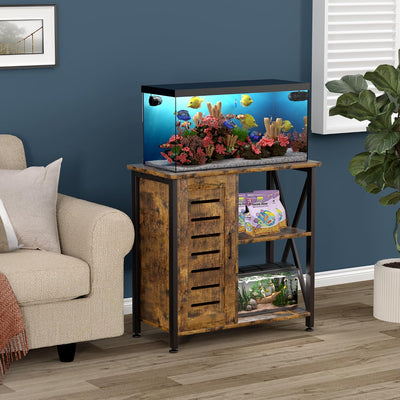 Soporte acuario metal 20-29gal 31x15pulg marrón