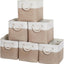 6 Pzas Cubos Almacenamiento Tela Plegables 11x11"