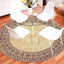 Alfombra yute trenzada redonda 4ft sala dormitorio