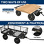 Carrito jardín acero neumáticos 10pulg 880lb mango