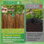 Valla jardín madera pino rústica 13.1ft x 12pulg resistente