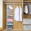 Organiz. colgante suéter 6 estantes plegables beige