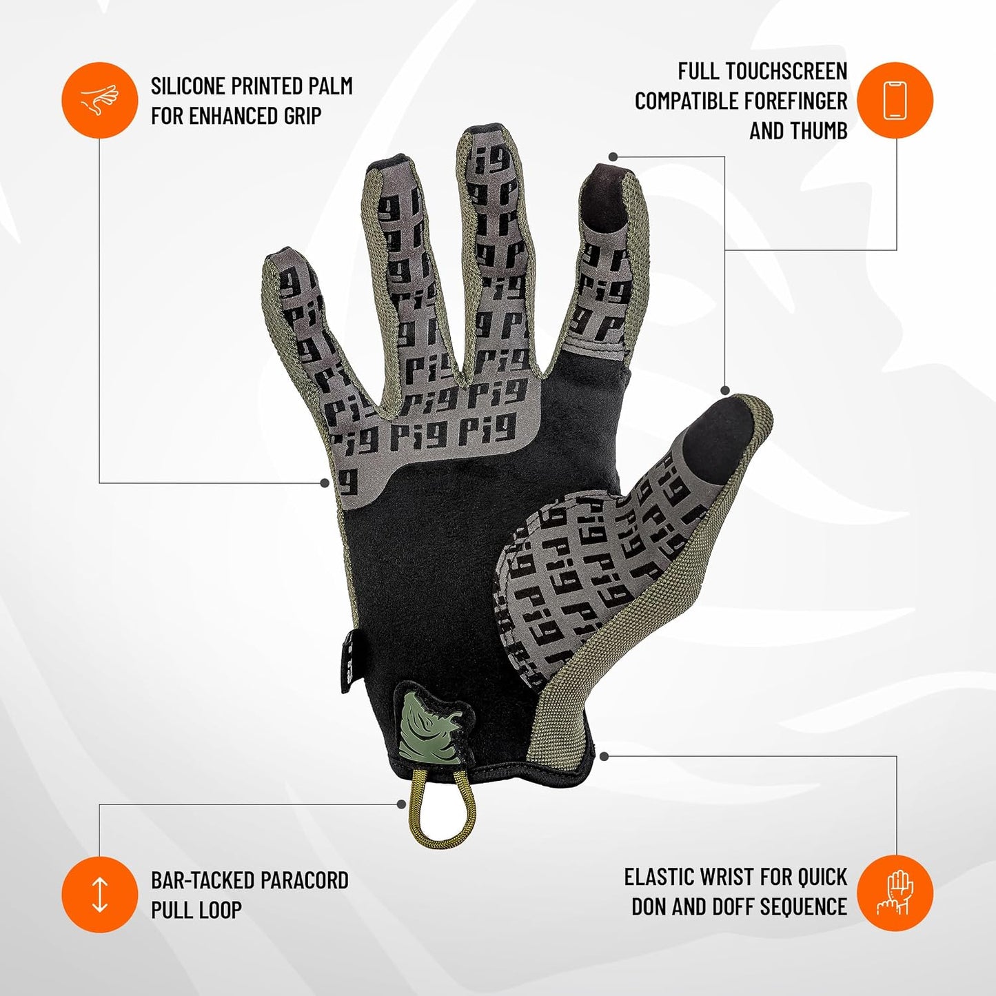 Guantes tácticos Delta comp pantalla