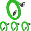4 Cables SATA III 20pulg 6GBPS 90grados con Pestillo Verde