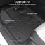 Tapetes Honda CRV 23-26 2da fila negro con protectores