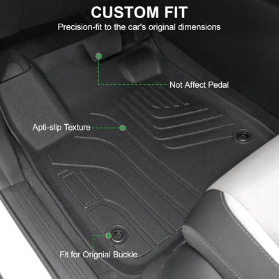 Tapetes Honda CRV 23-26 2da fila negro con protectores