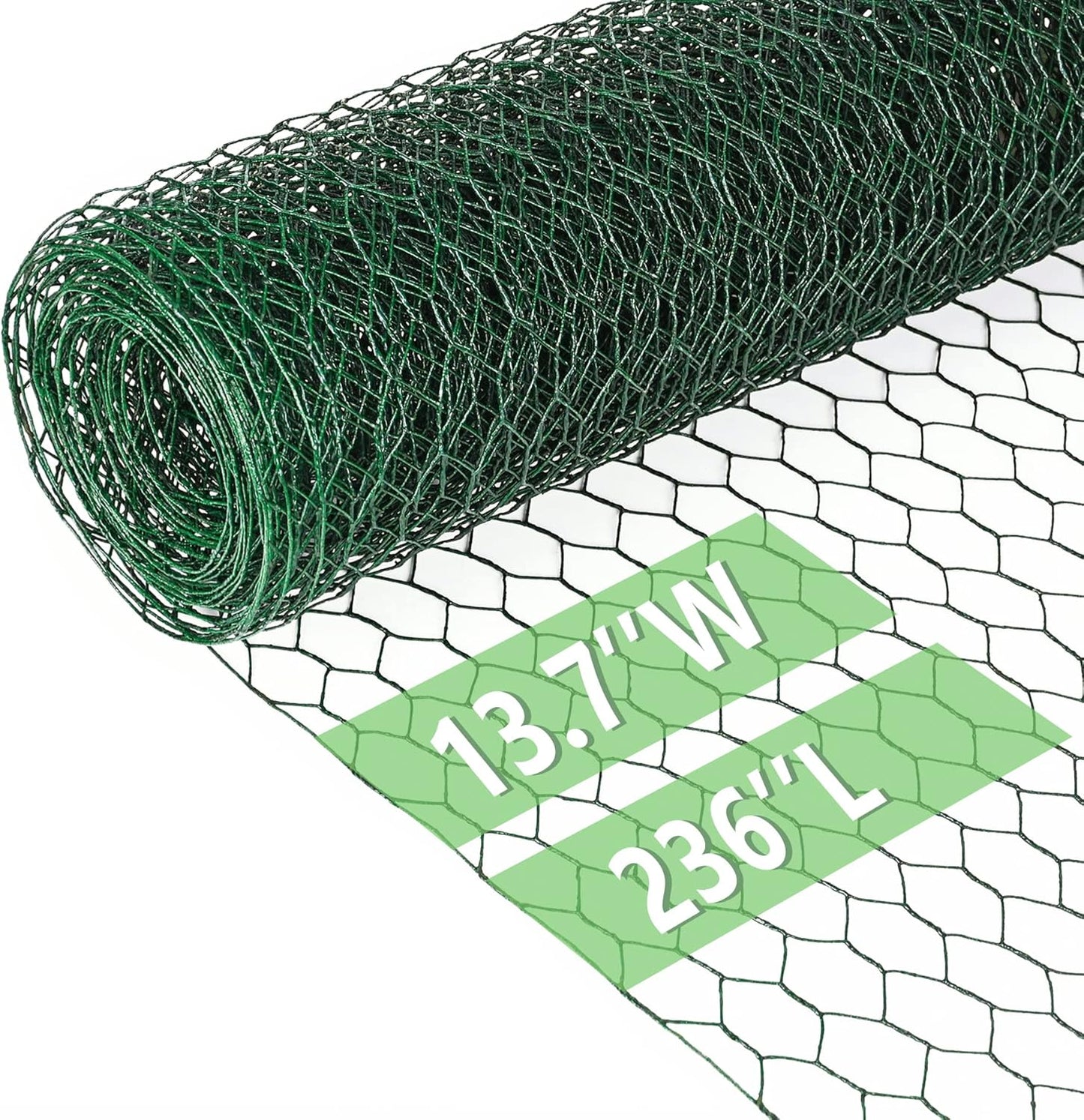 Alambre pollo malla galvanizada PVC 13.7x236"