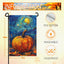 Bandera jardín otoño calabaza hojas Van Gogh arte nocturno