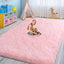 Alfombra rosa dormitorio niña 5x7ft antiderrap