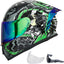 Casco motocicleta Z501 pinlock visera transparente y