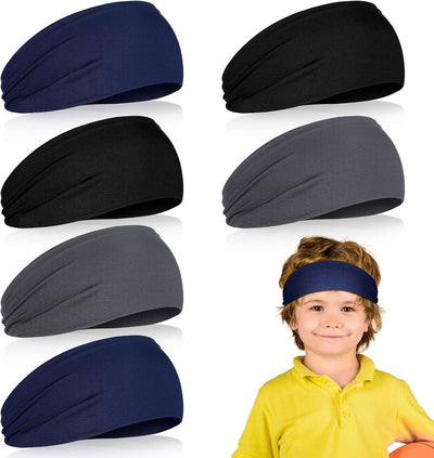 6 Diademas Fútbol Niños Elásticas Sudor