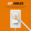 Cable extensión plano 3 tomas 25ft certificado UL interior