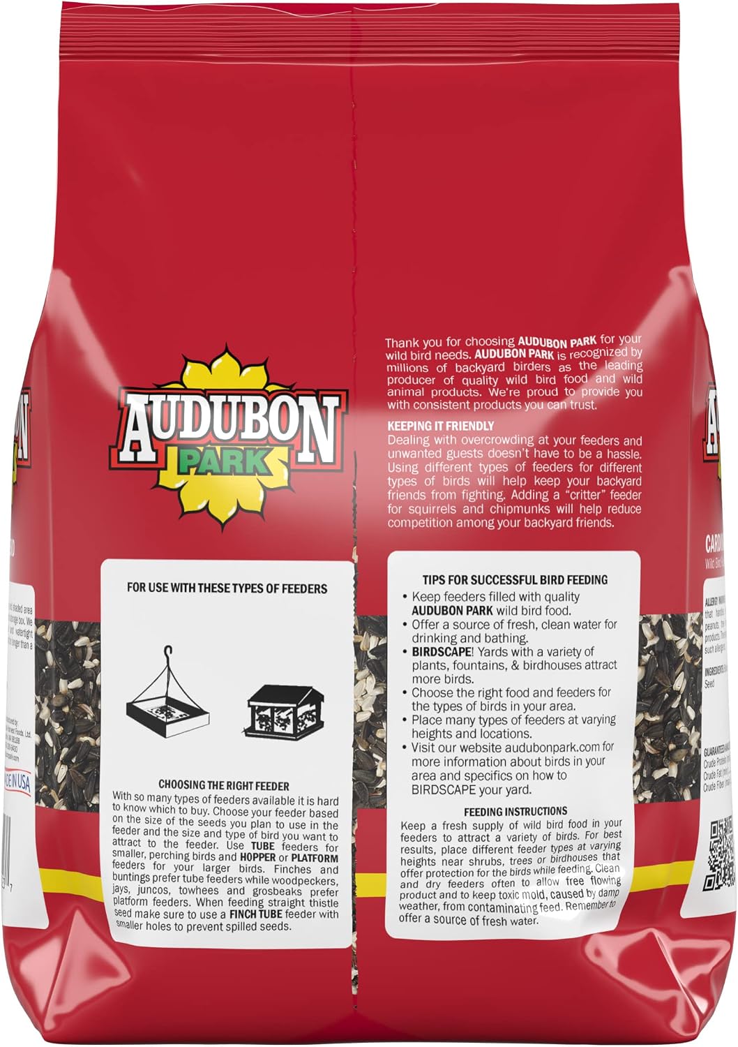 Alimento pájaros silvestres semillas cardenal bolsa 4lb