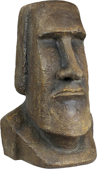 Estatua Moai Ahu Akivi 32pulg resina piedra gris