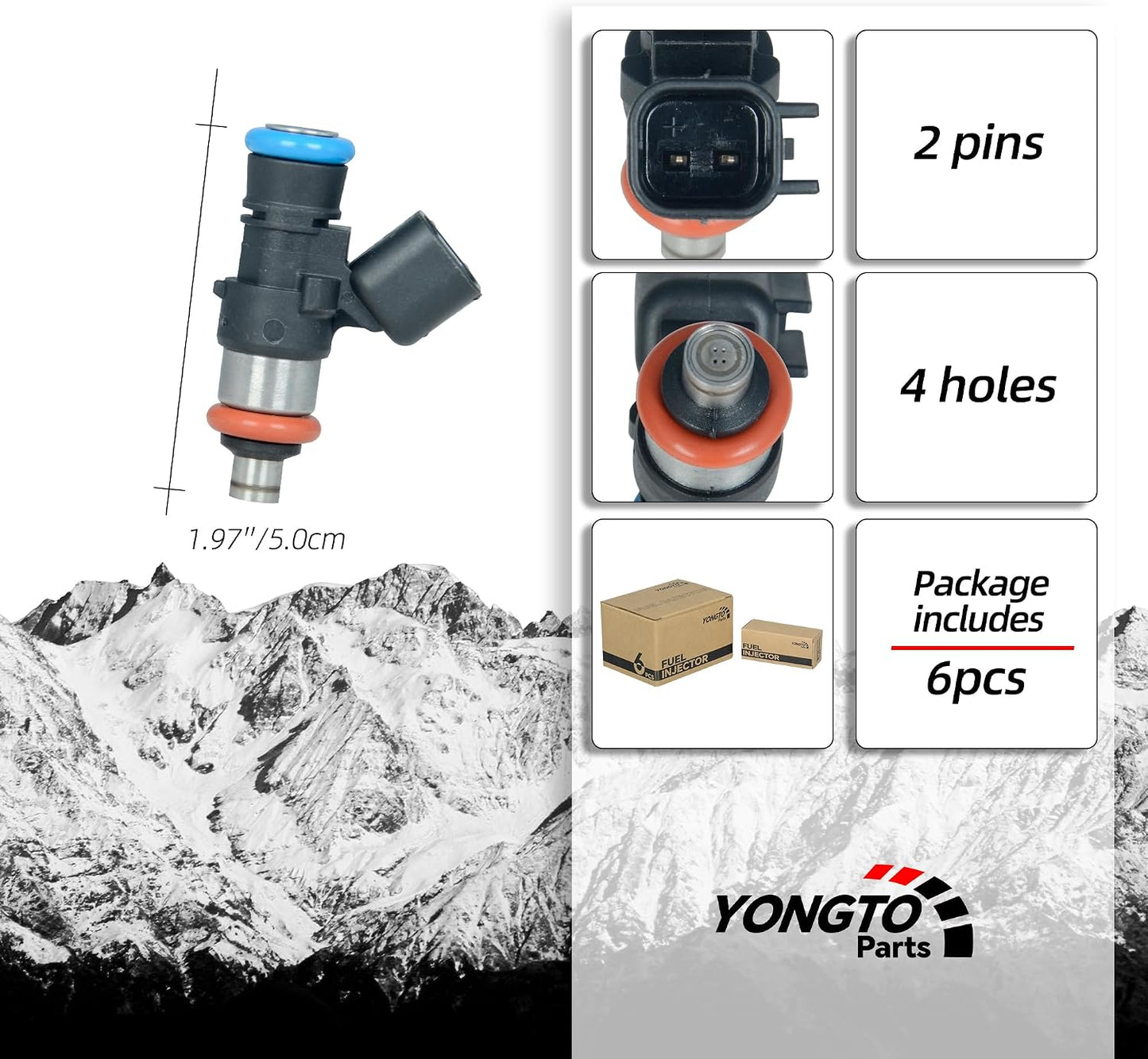 6 Inyectores combustible comp Ford Escape 2010-12 Mazda