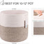 Cesta de algodón para maceta 11" decorativa
