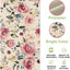Camino mesa flores rosas primavera verano decoración acuarela
