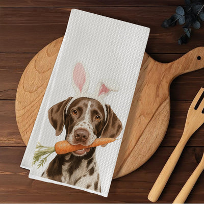 Toallas cocina alemanas conejo Pascua regalo mamá perros