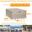 Fundas impermeables para muebles patio 90x60x28 beige