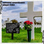 Placa conmemorativa acrílico cuadrado para tumba impermeable