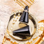 2 Soportes Anillo Cerámica para Exhibición Joyas Negro