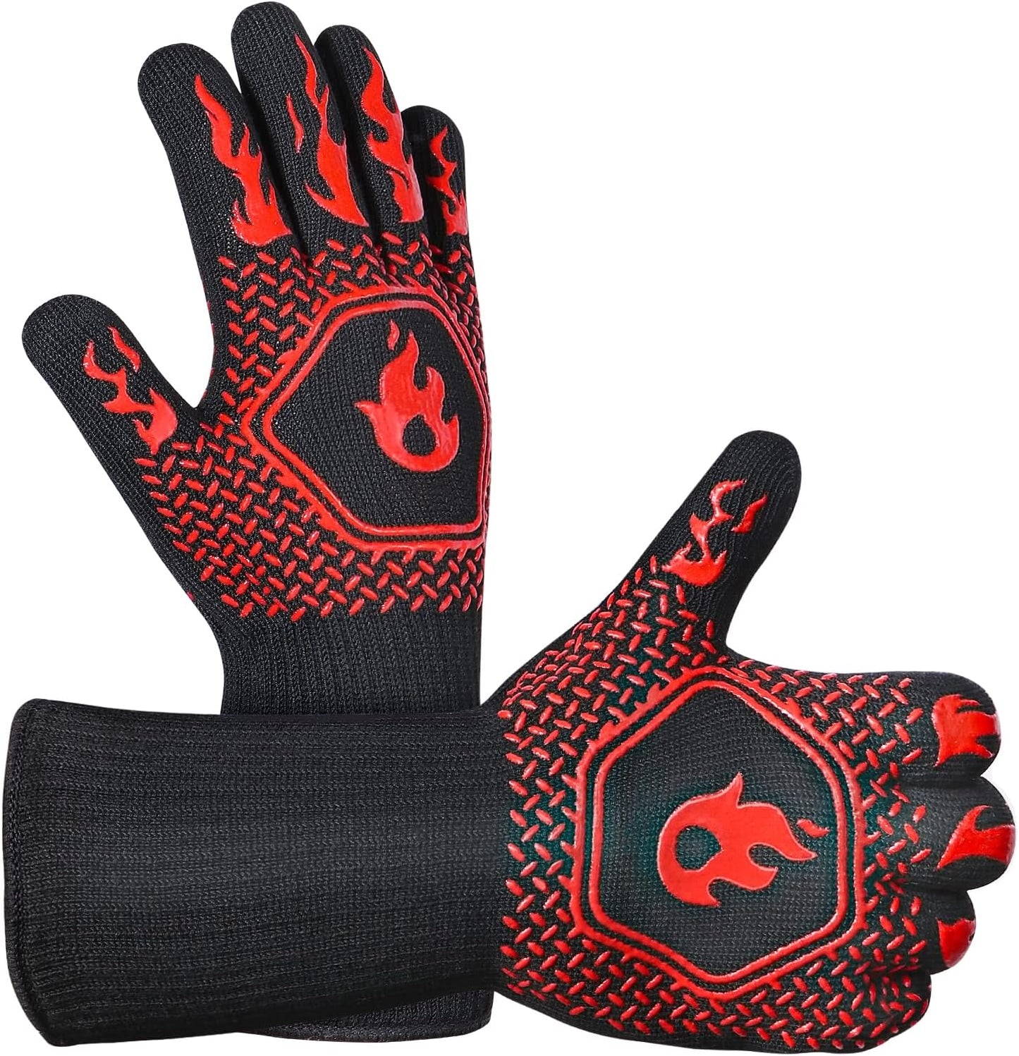 Guantes parrilla ignífugos silicona resistente 1472 ℉