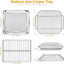Set 3 pzas freidora aire acero alimenticio Emeril Lagasse