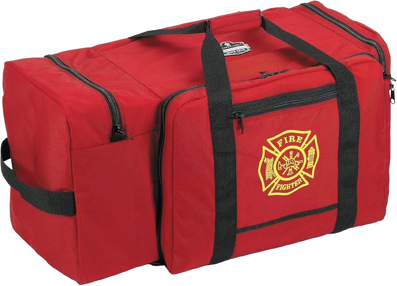 Bolsa poliéster con correa hombro y bolsillo casco