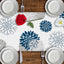 Camino mesa azul gris 13x72pulg decoración Diwali