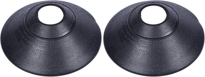 Collar lluvia 1.5-3pulg sin escalón techo negro 2 Pzas