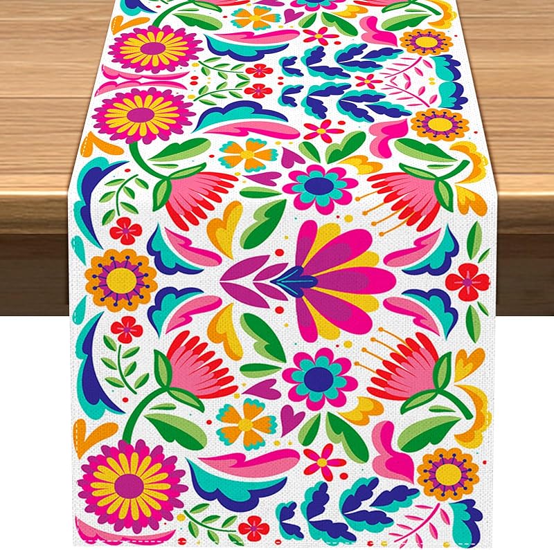 Camino mesa dia de los muertos 13x72pulg patrón b