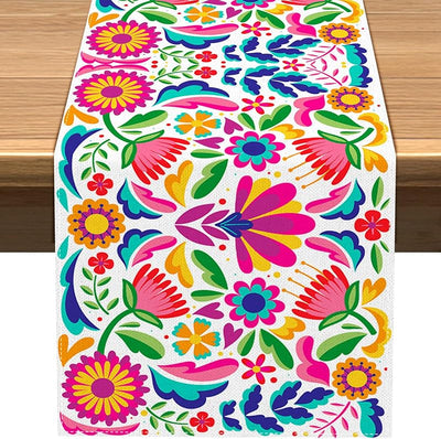 Camino mesa dia de los muertos 13x72pulg patrón b