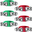 6 Pulseras Navidad Campanas Musicales para Fiesta Rojo Verde