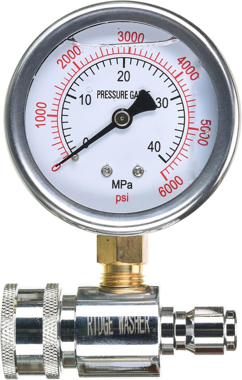 Medidor presión 6000 PSI con enchufe 3/8pulg