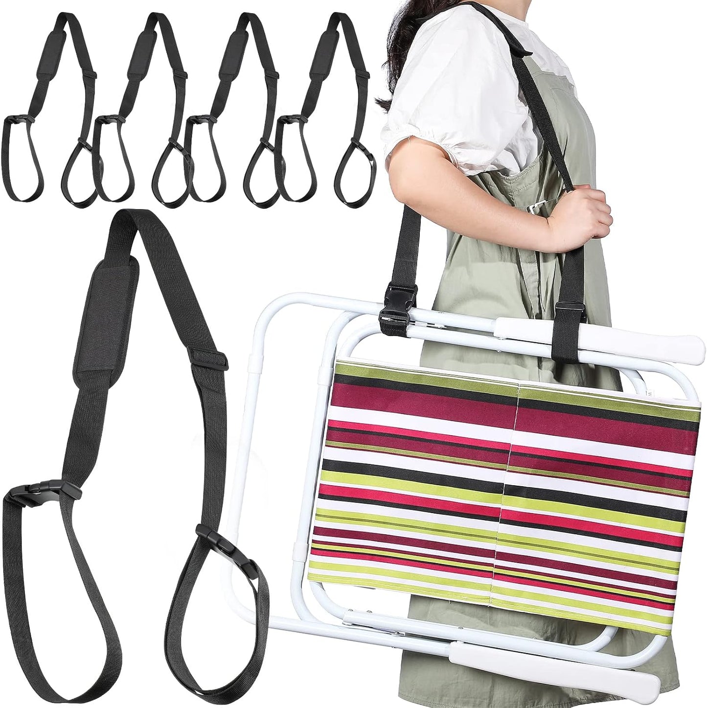 Correa ajustable para silla playa camping bicicleta plegable
