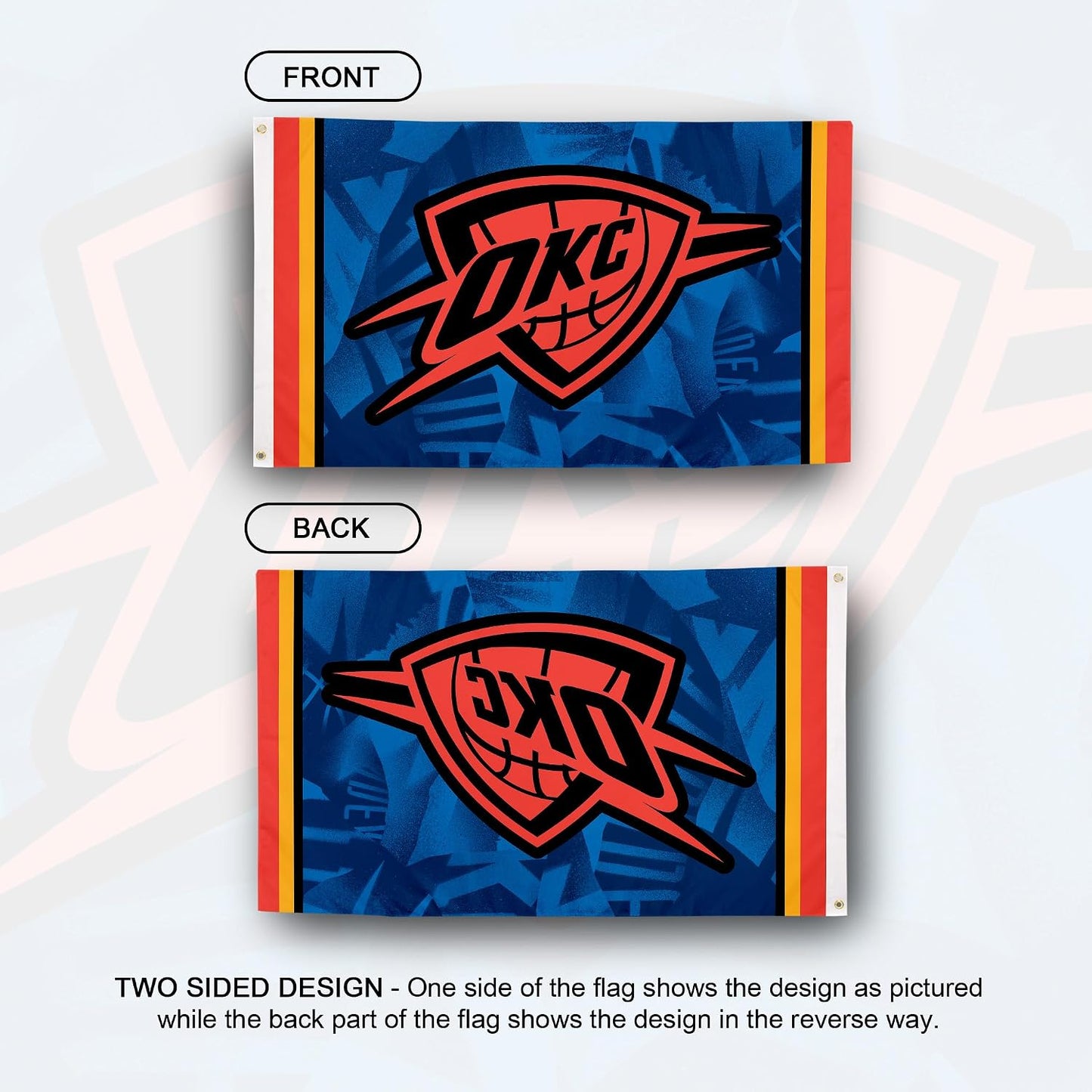 Bandera Oklahoma City Thunder 3x5ft poliéster