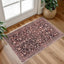 Alfombra entrada vintage burdeos 2x3ft antiderrap