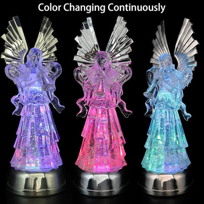 Bola nieve forma ángel cambia color