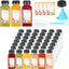 45 Botellas Plástico 8oz Tapas Herméticas Reutiliz.