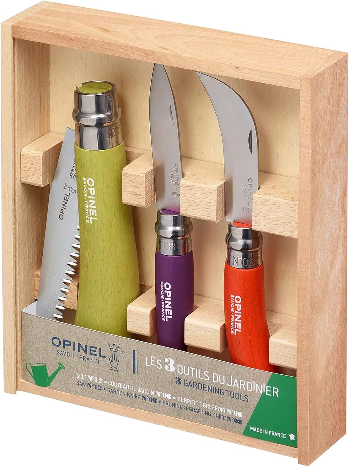 Set 3 Pzas Herramientas Jardinería Sierra Plegable Acero Inox
