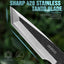 Cuchillo supervivencia acero 420 G10 funda Kydex negro